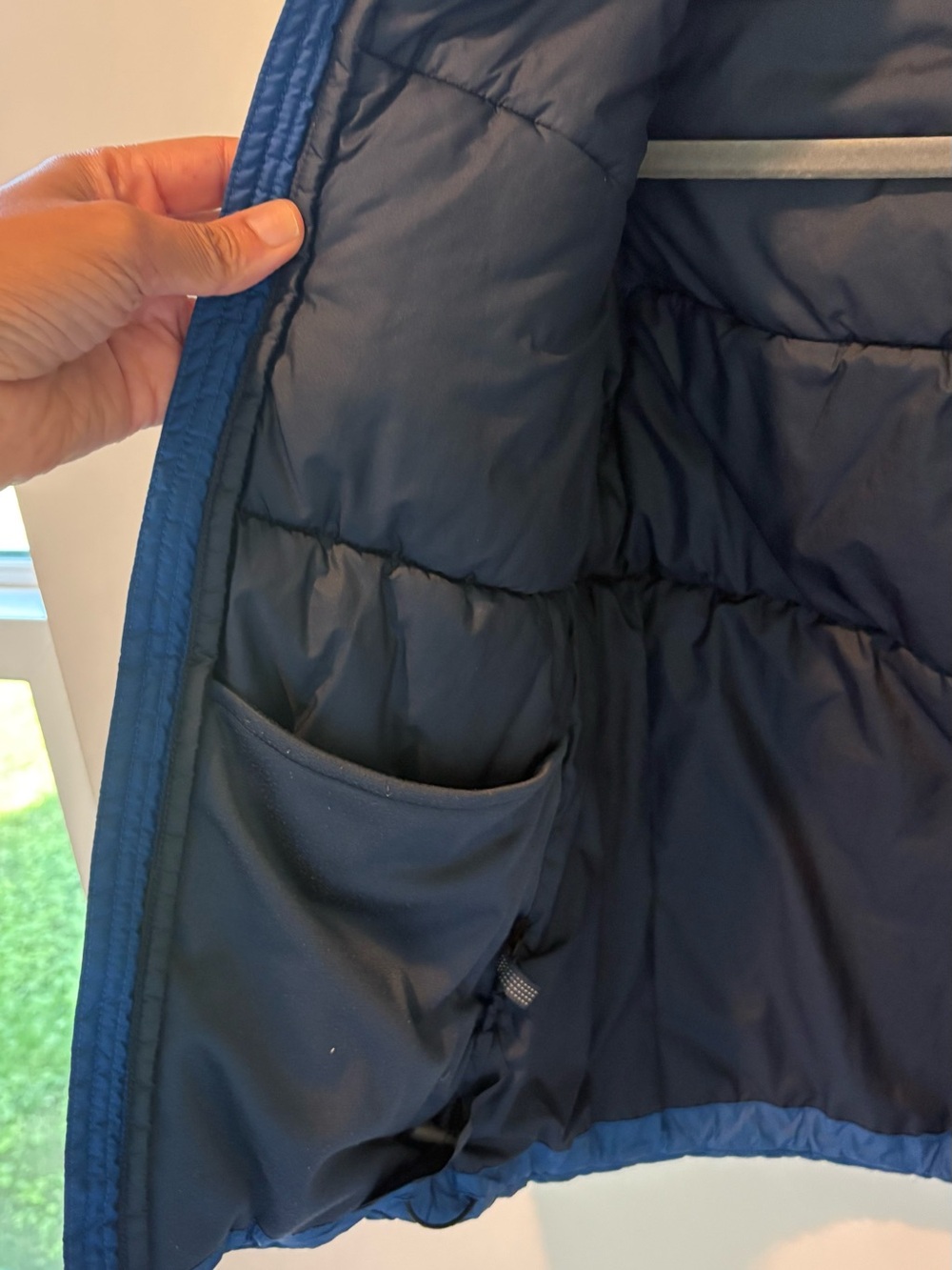 Patagonia Kids Blue Hooded Puffer Jacket - Picture 5 of 12